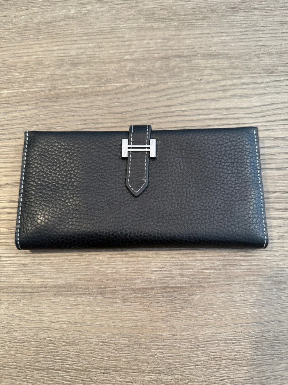Inspired Classic Black Leather Continental Wallet